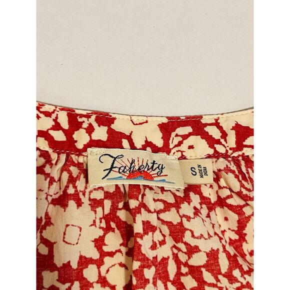 Faherty Carmen Midi Dress size S in Tandoori Floral - Picture 7 of 11